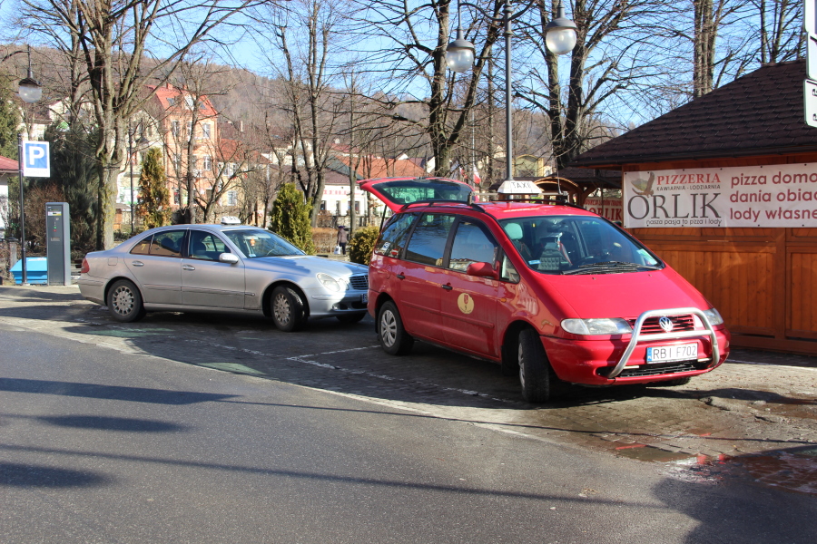 TAXI parking area